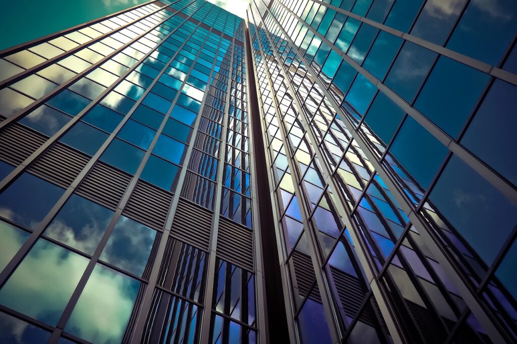 architecture, skyscraper, glass facades, modern, facade, sky, building, nature, düsseldorf, city, modern architecture, glass, modern building, glass front, windows, glass windows, reflection, exterior, perspective, office building, urban, high, downtown, low angle shot, structure, mirroring